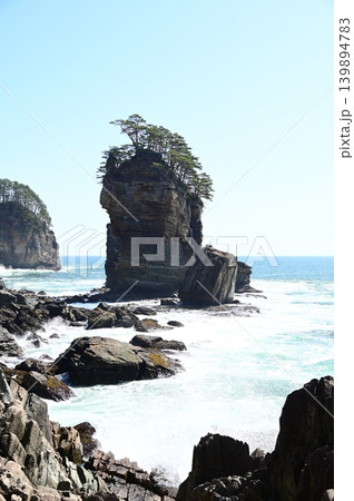 三陸復興国立公園 山王岩とその付近の風景 三陸復興国立公園 山王岩とその付近の風景 139894783
