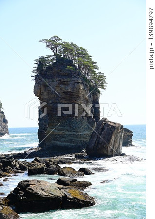 三陸復興国立公園 山王岩とその付近の風景 三陸復興国立公園 山王岩とその付近の風景 139894797