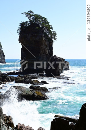 三陸復興国立公園 山王岩とその付近の風景 三陸復興国立公園 山王岩とその付近の風景 139894800