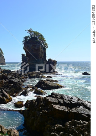 三陸復興国立公園 山王岩とその付近の風景 三陸復興国立公園 山王岩とその付近の風景 139894802