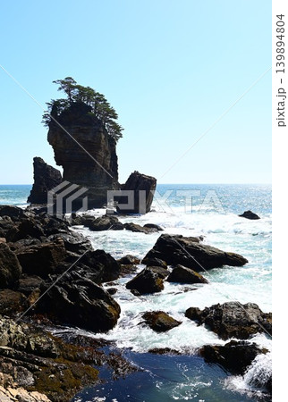 三陸復興国立公園 山王岩とその付近の風景 139894804