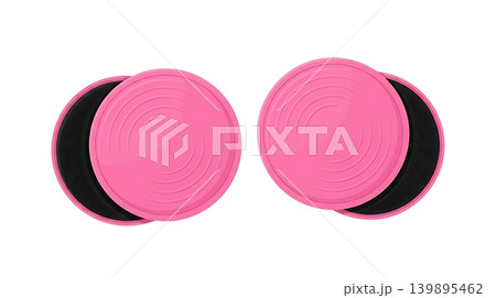 Dual Sided Core Slider Discs Pink Top Flat Vector Dual Sided Core Slider Discs Pink Top Flat Vector 139895462