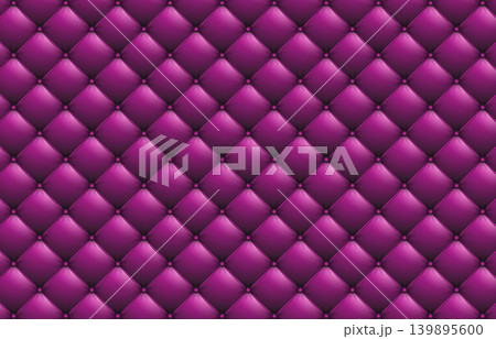 quilted leather upholstery luxurious background in purple pink gradient 139895600