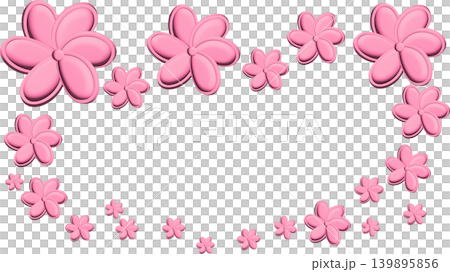 Illustration of cherry blossom petals dancing Illustration of cherry blossom petals dancing 139895856
