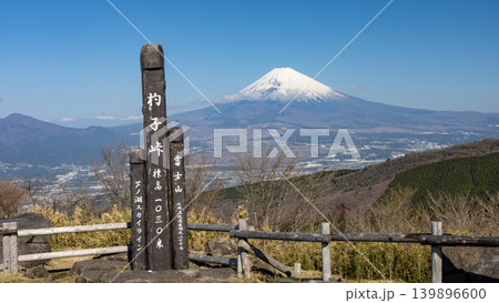 芦ノ湖スカイラインから　富士山の絶景 139896600