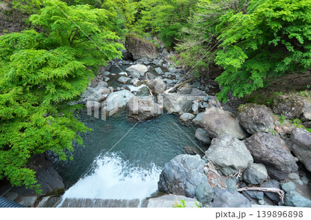 臥竜橋 西河内川 権現滝 4月の晴れの日 臥竜橋 西河内川 権現滝 4月の晴れの日 139896898