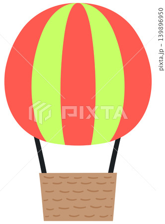 Cute Hot Air Balloon for City Map and Travel Theme Cute Hot Air Balloon for City Map and Travel Theme 139896950