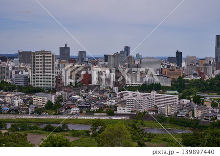 宮城県 青葉山からの仙台市の眺め 宮城県 青葉山からの仙台市の眺め 139897440