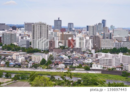 宮城県　青葉山からの仙台市の眺め 139897443