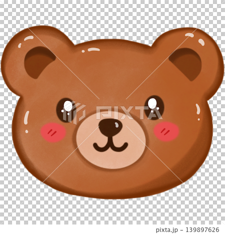 The shape teddy cookie  139897626