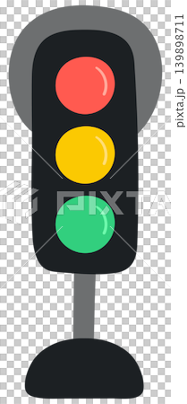 Cute Traffic Light for City Map and Urban Transportation Theme Cute Traffic Light for City Map and Urban Transportation Theme 139898711