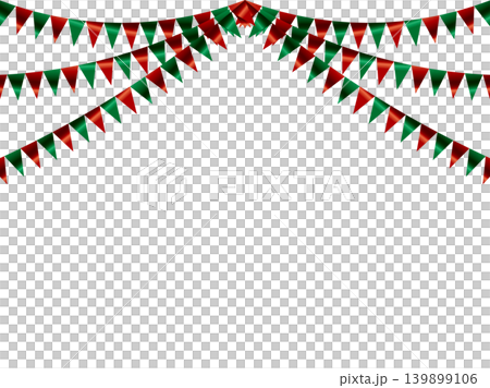 Garland triangle, curve, Christmas F1 Garland triangle, curve, Christmas F1 139899106