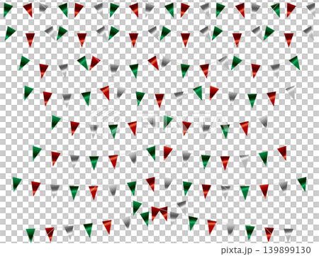 Garland triangular string, curves, lines, silver Christmas Garland triangular string, curves, lines, silver Christmas 139899130