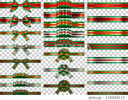 リボン、帯、バリエ、クリスマス 139899133