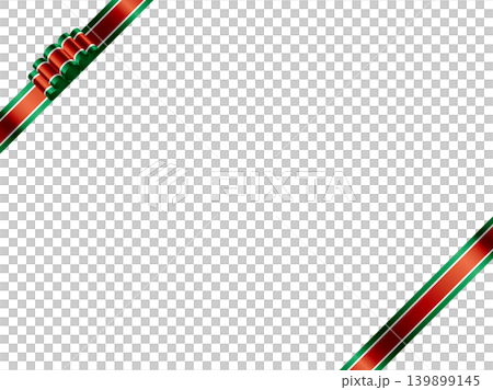Large ribbon wave, three-color white, diagonal F, Christmas Large ribbon wave, three-color white, diagonal F, Christmas 139899145
