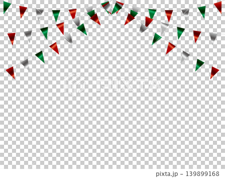 Garland triangular string, curved, silver Christmas F1 Garland triangular string, curved, silver Christmas F1 139899168