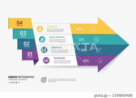 Modern Business Arrow Workflow Infographic Timeline Diagram Template Vector Background Modern Business Arrow Workflow Infographic Timeline Diagram Template Vector Background 139900486