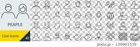 人に関するアイコンセット 人に関するアイコンセット 139901339
