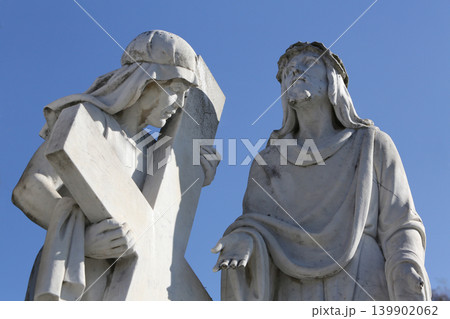 2nd Stations of the Cross, Jesus is given his cross, Basilica Assumption of the Virgin Mary, Marija Bistrica, Croatia 139902062
