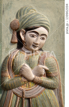 Indian art in Jaipur City Palace, a palace complex in Jaipur, Rajasthan, India 139902094