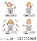 電話応対をする女性のパターン 139902906