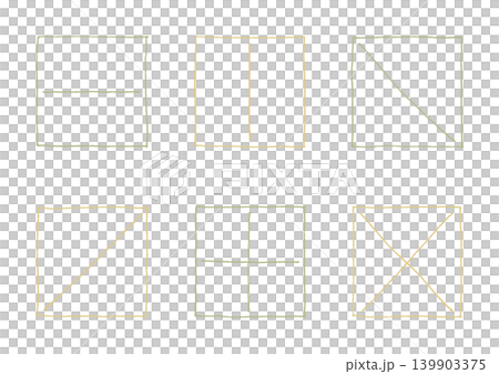 ペンで描かれたシンプルでおしゃれな手描きのタグフレームのセット4(黄色・緑) ペンで描かれたシンプルでおしゃれな手描きのタグフレームのセット4(黄色・緑) 139903375