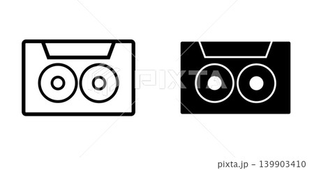 Cassette icon design template 139903410