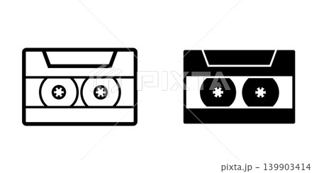 Cassette icon design template 139903414