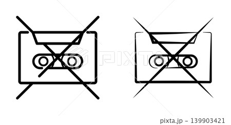 Cassette icon design template 139903421