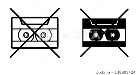 Cassette icon design template 139903424