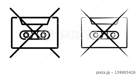 Cassette icon design template 139903426