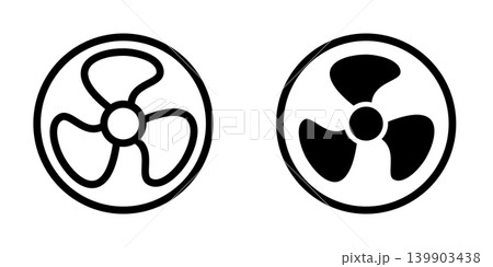 Air Fan icon design template Air Fan icon design template 139903438