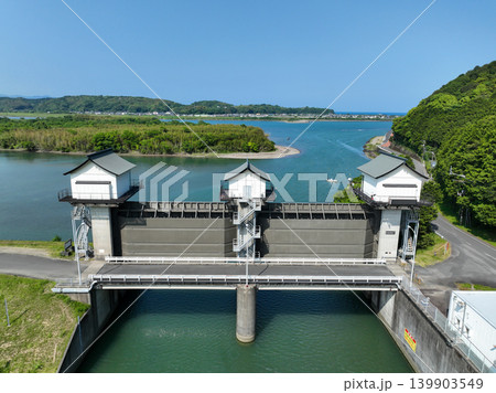 高知県四万十市 津蔵渕樋門 高知県四万十市 津蔵渕樋門 139903549