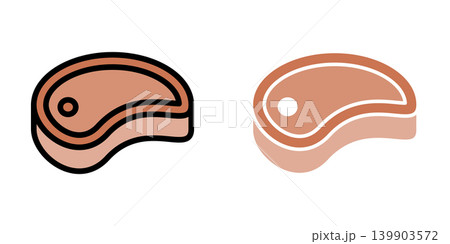 Meat icon design template 139903572