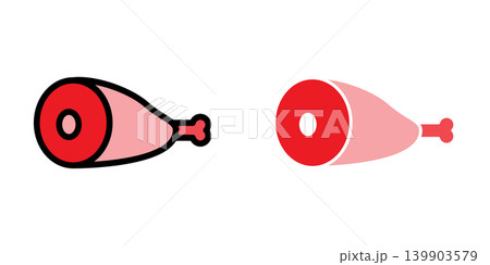 Meat icon design template 139903579