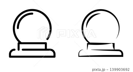 Magic Ball icon design template 139903692