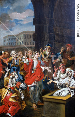 Miracles attributed to Jesus, Raising of Lazarus parish Church of the Immaculate Conception of the Virgin Mary in Lepoglava, Croatia Miracles attributed to Jesus, Raising of Lazarus parish Church of the Immaculate Conception of the Virgin Mary in Lepoglava, Croatia 139903785