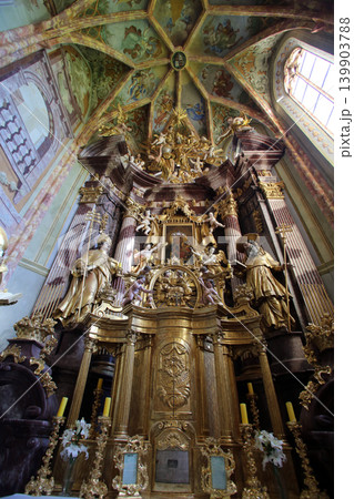 Main altar, parish Church of the Immaculate Conception of the Virgin Mary in Lepoglava, Croatia 139903788