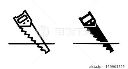 Saw icon design template 139903823