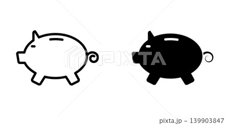 Piggy Bank icon design template Piggy Bank icon design template 139903847