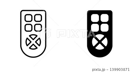 Remote Control icon design template Remote Control icon design template 139903871