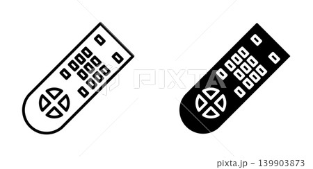 Remote Control icon design template 139903873