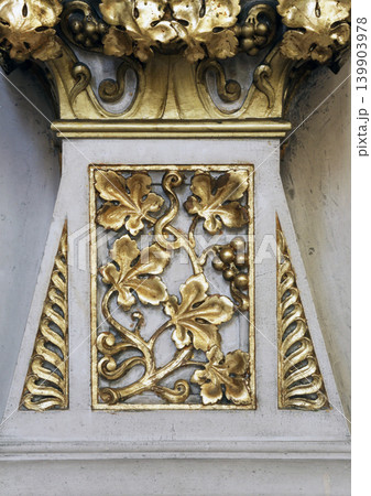 Decoration on the altar of the Holy Cross in Zagreb cathedral Decoration on the altar of the Holy Cross in Zagreb cathedral 139903978