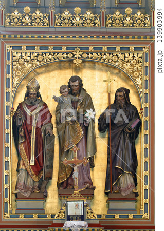 High altar in the parish church of Saint Joseph in Slatina, Croatia 139903994