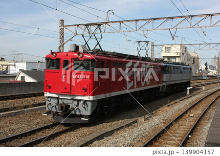 南武線EF65ハンドル訓練送り込み回送【1118号機+更新色の重連】(尻手駅にて) 南武線EF65ハンドル訓練送り込み回送【1118号機+更新色の重連】(尻手駅にて) 139904157