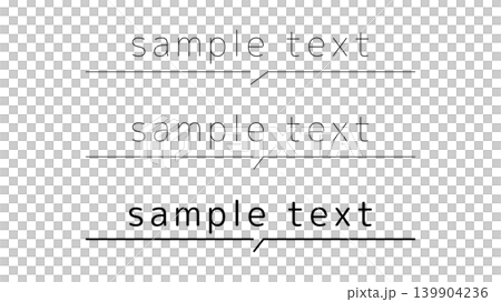 Simple underlined speech bubble template 139904236