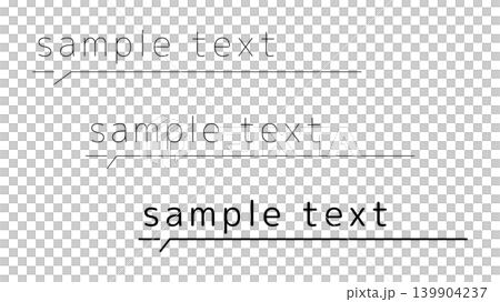 Simple underlined speech bubble template 139904237