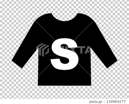 Silhouette illustration of the upper body of clothing Silhouette illustration of the upper body of clothing 139904277