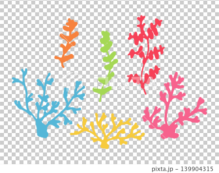 Simple coral illustration 139904315