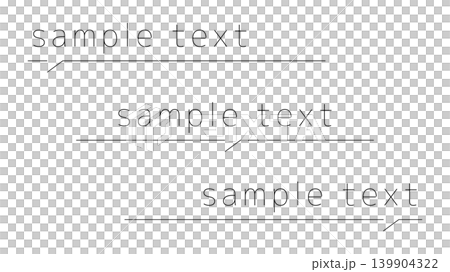 Simple underlined speech bubble template 139904322
